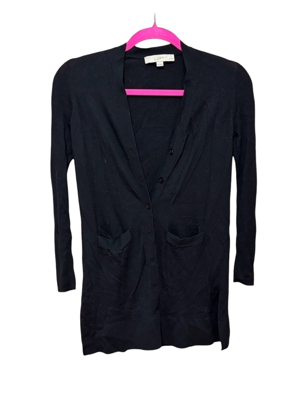 Loft Black Long Cardigan